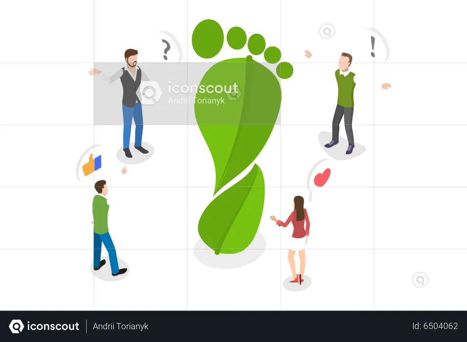 Carbon Footprint  Illustration