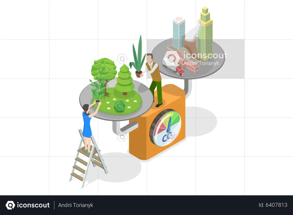 Carbon Neutrality  Illustration