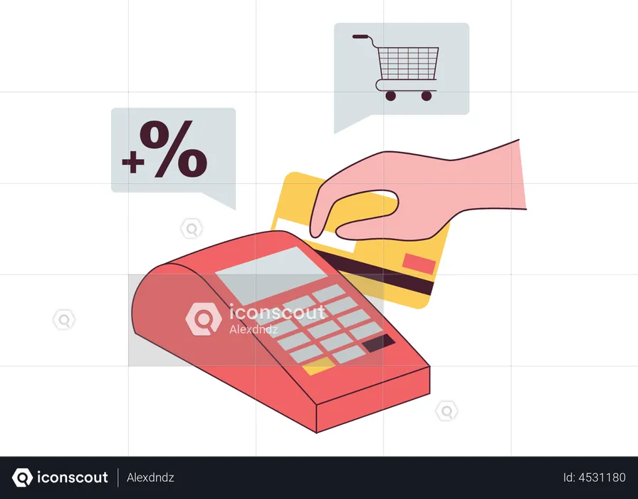 Card payment discount  Illustration