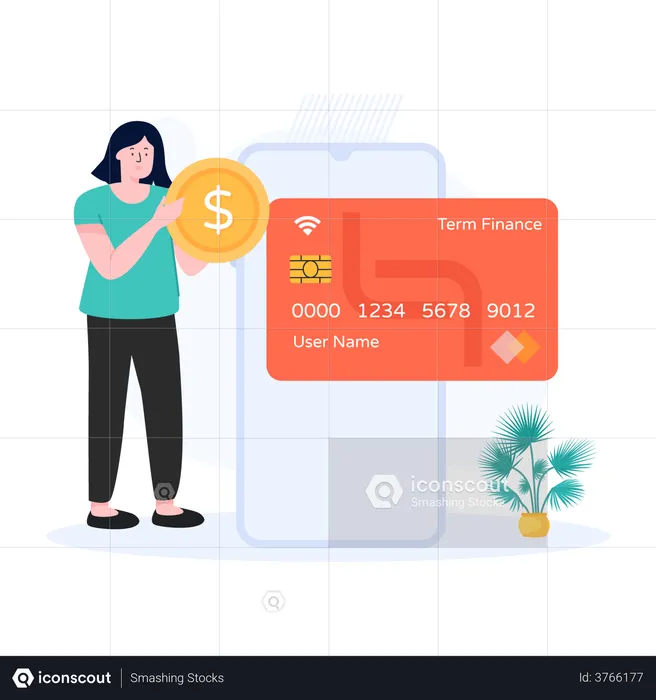 Card Payment  Illustration