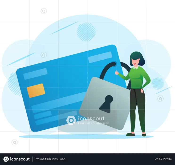 Card Payment Security  Illustration