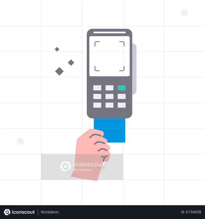 Card Swipe Machine  Illustration