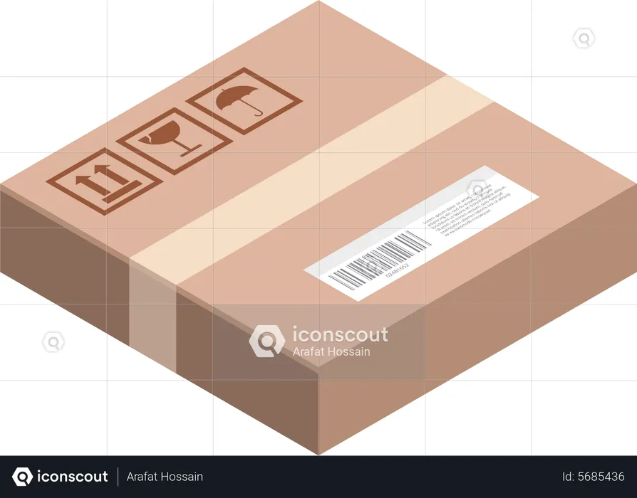 Cardboard Box  Illustration