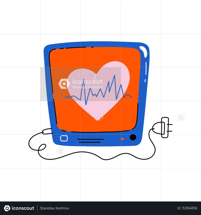 Cardiac machine  Illustration