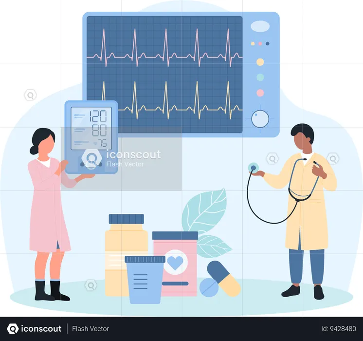 Cardiogram Report  Illustration