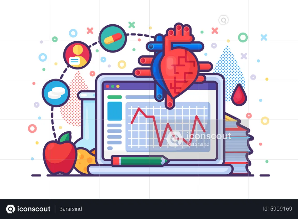 Cardiology research  Illustration