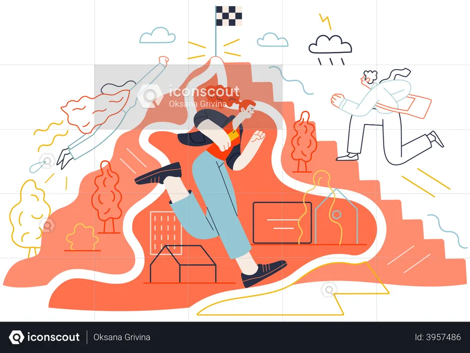 Career Development  Illustration
