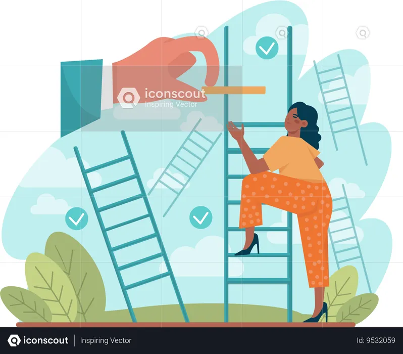 Career ladder  Illustration