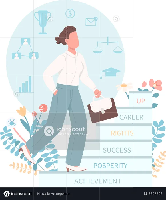 Career woman  Illustration