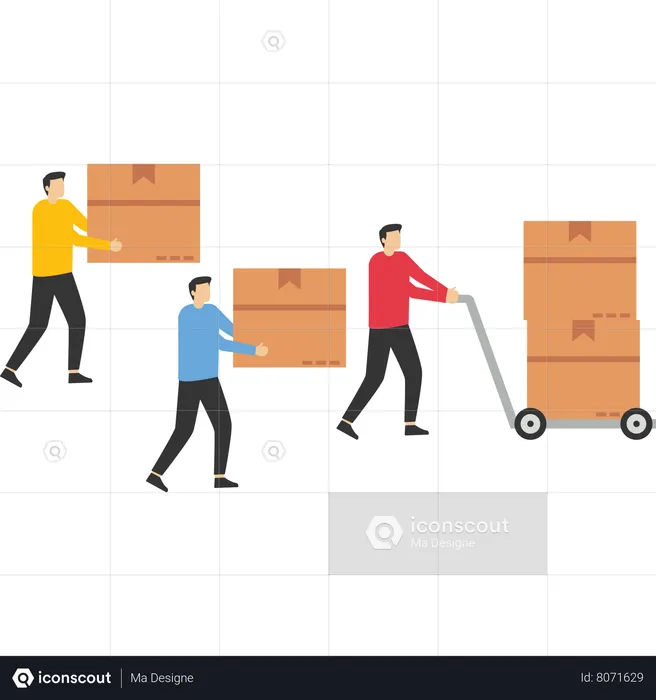 Cargo freight  Illustration