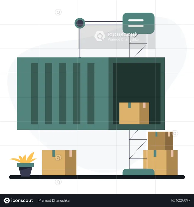 Cargo loading  Illustration