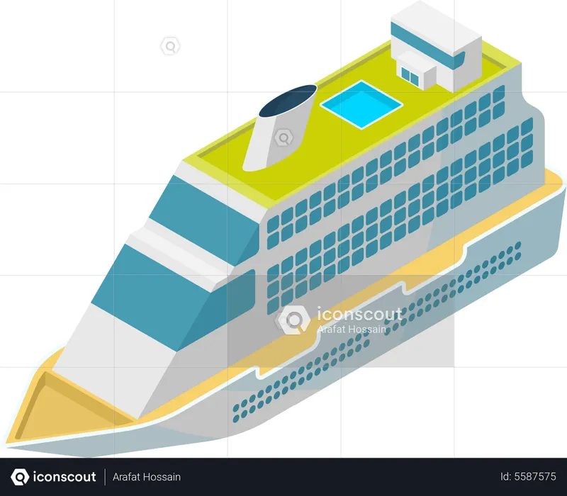 Cargo Ship  Illustration