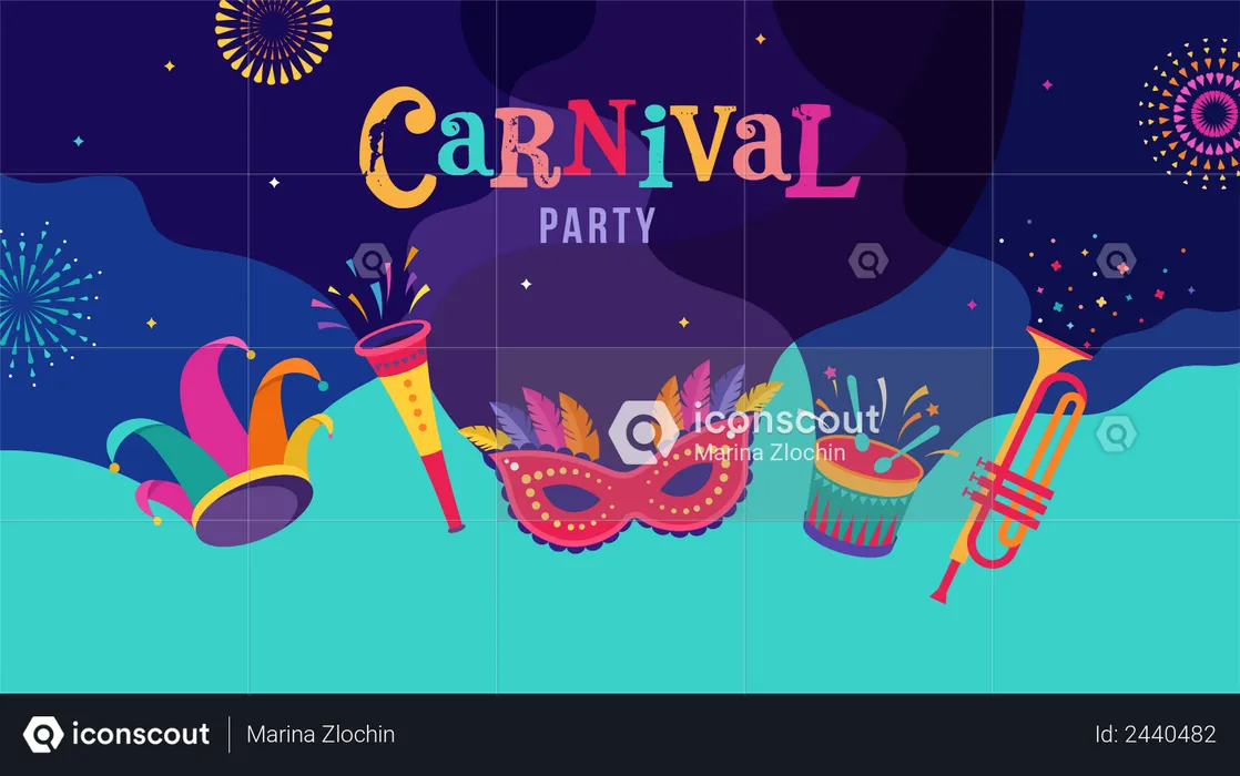 Carnival celebration  Illustration