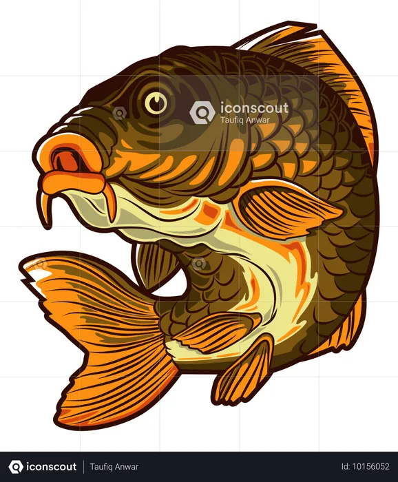 Poisson carpe  Illustration