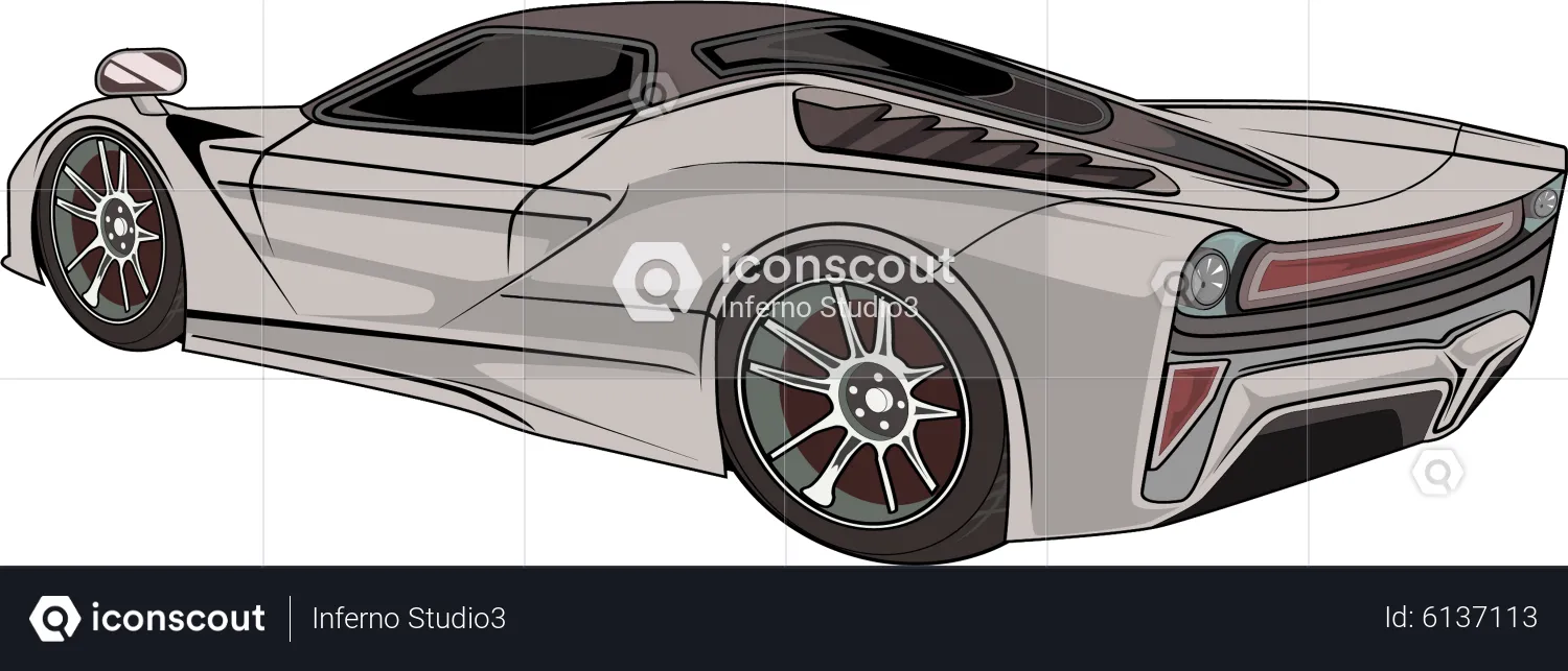 Carro esporte moderno  Ilustração