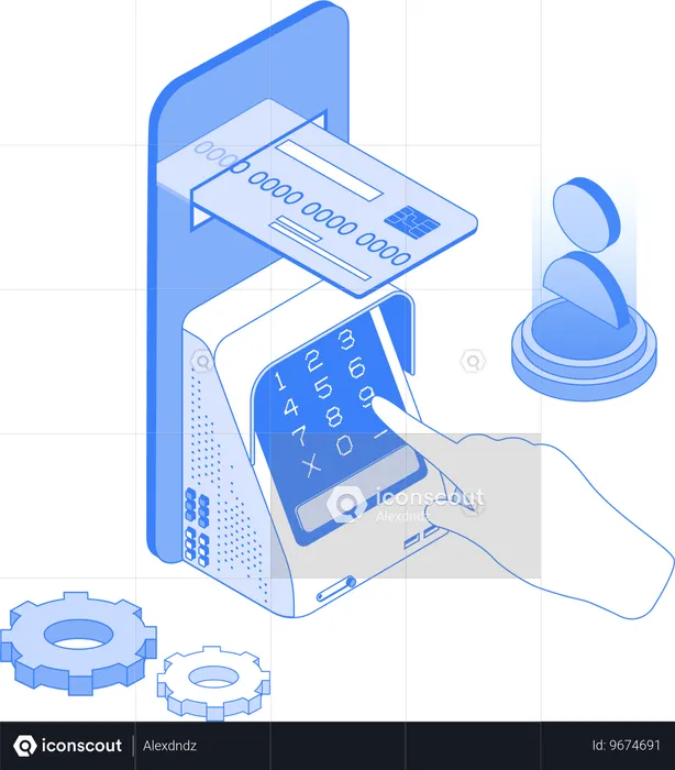 Codice della carta di credito  Illustration