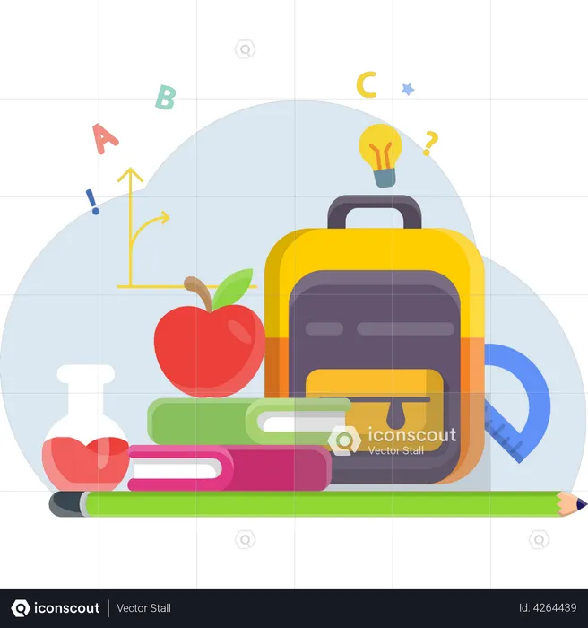 Cartable  Illustration