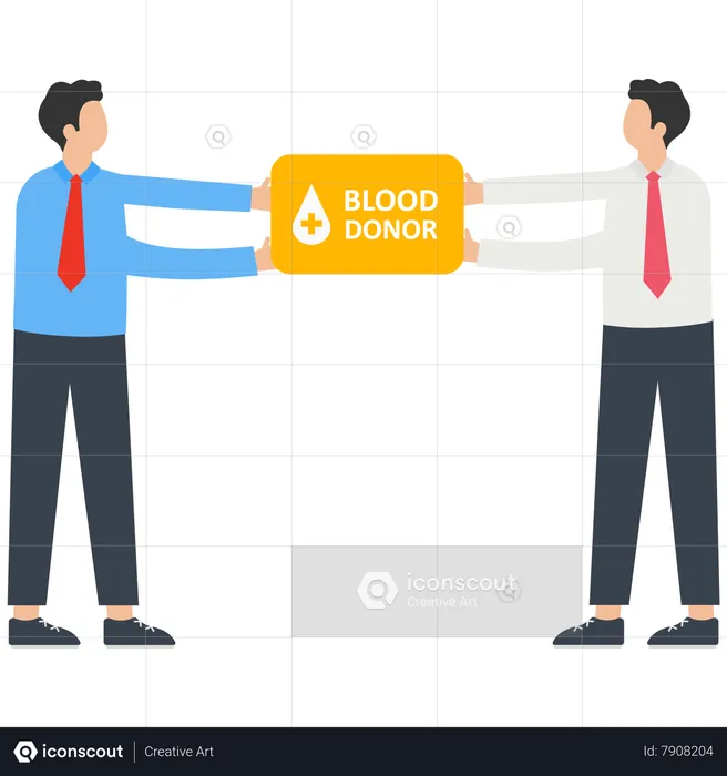 Cartão de doador de sangue para o dia mundial do doador de sangue  Ilustração