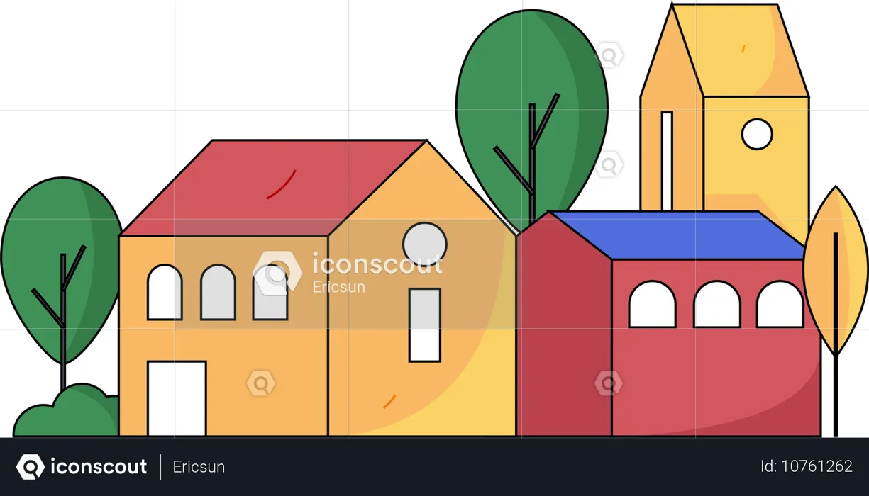 Casa Industrial  Ilustração