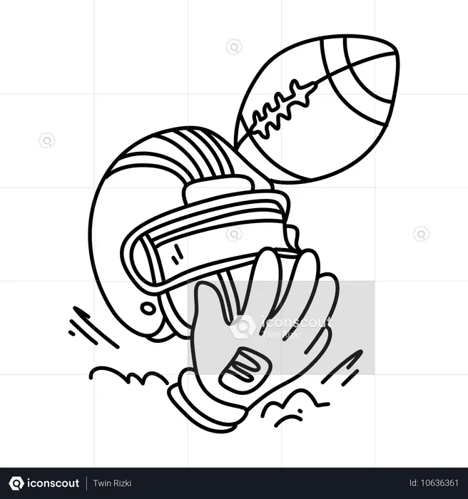 Casco deportivo  Ilustración
