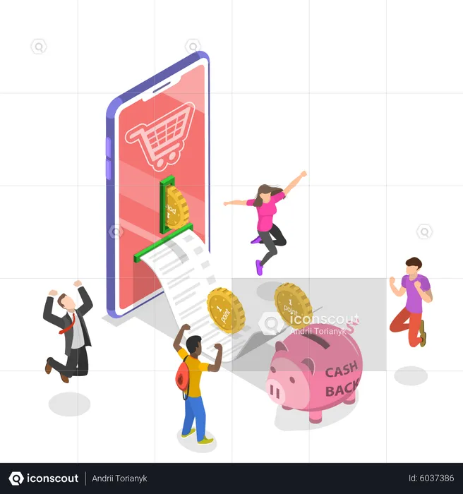 Cash back  Illustration