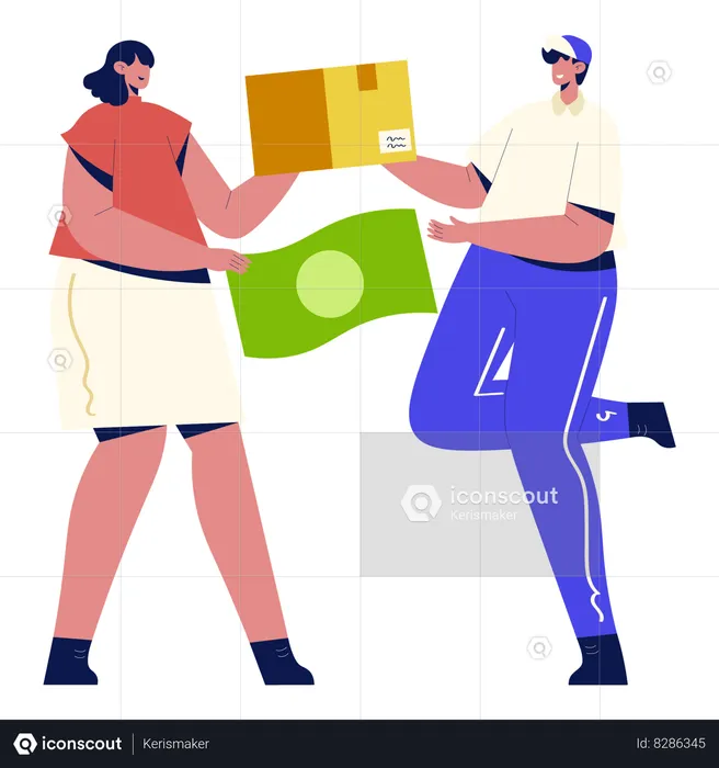Cash on Delivery  Illustration