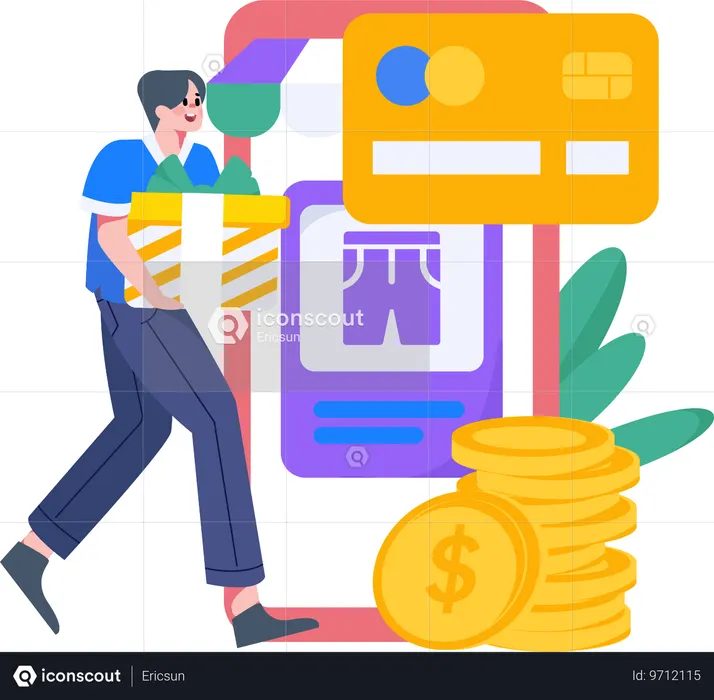 現金払い  イラスト