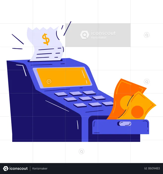 Cash Register  Illustration
