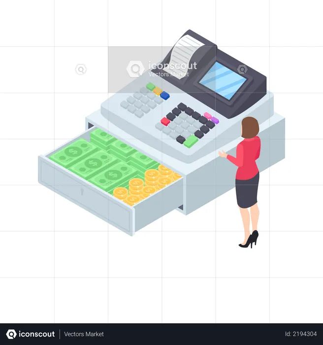 Cash register  Illustration