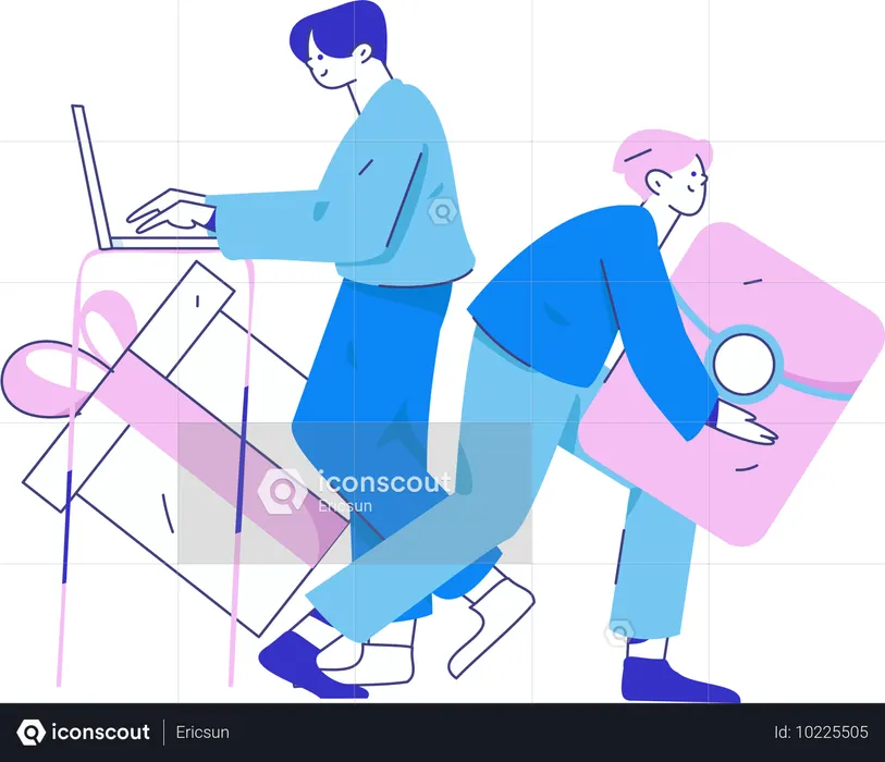 Von Kunden verdienter Cashback-Gutschein  Illustration