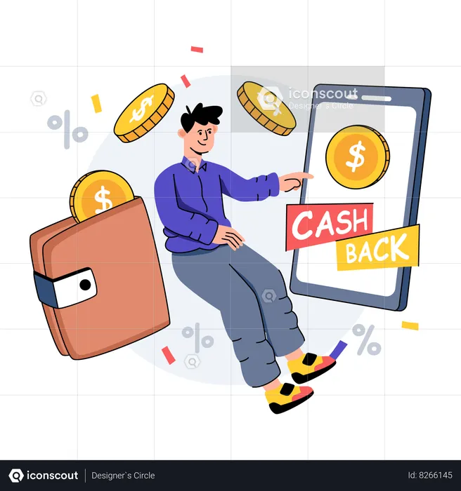 Cashback Offer  Illustration