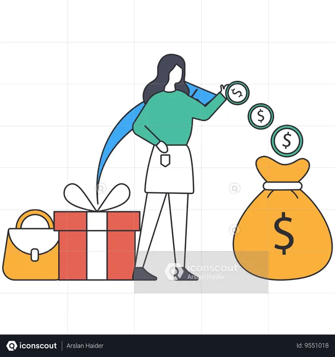 Cashback Service  Illustration