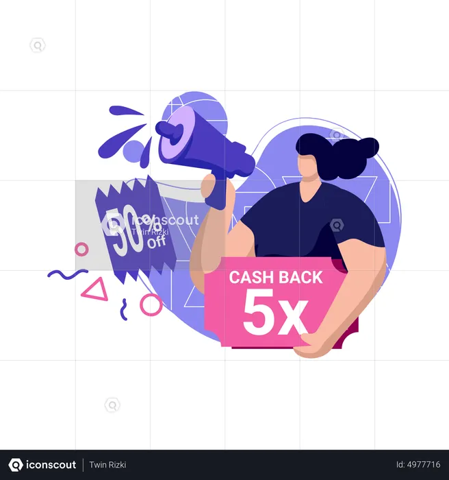 Cashback voucher  Illustration