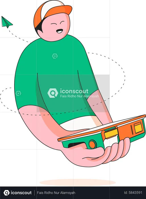 Cashier man  Illustration