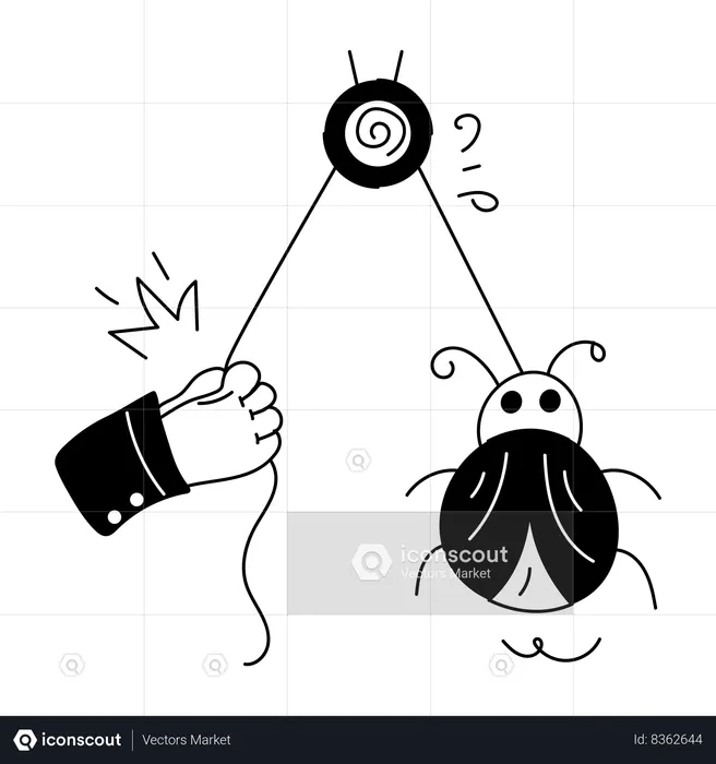 Catch Bug  Illustration