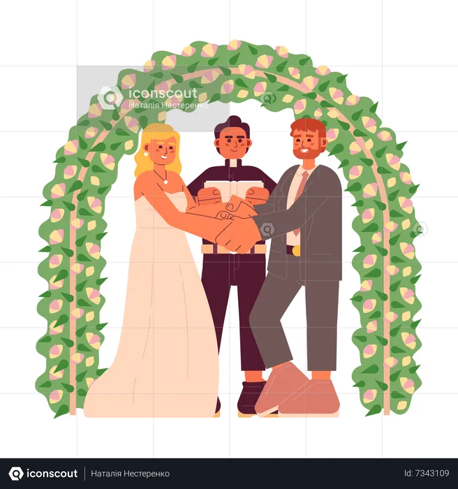 Catholic wedding vows  Illustration