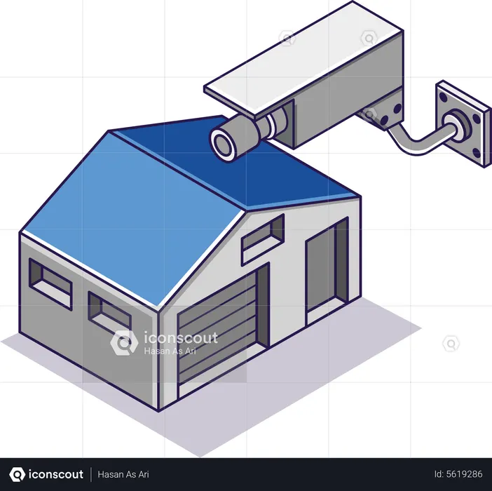 Segurança de CFTV  Ilustração