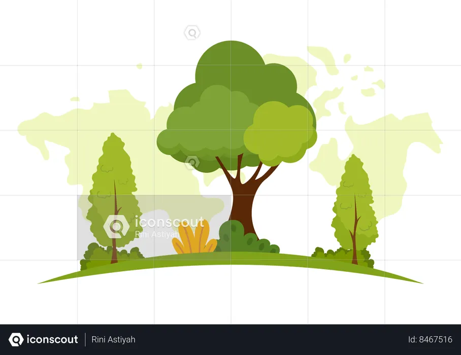 Celebrando la biodiversidad forestal  Ilustración