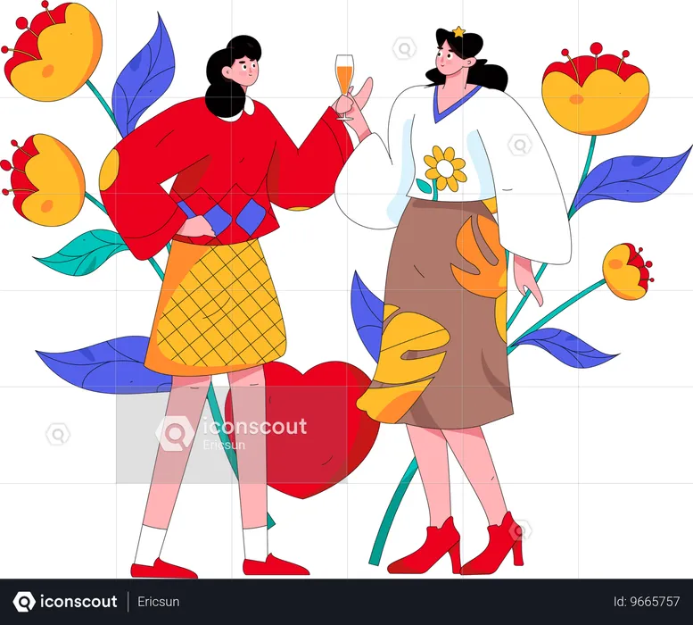 Celebrate women's day  Illustration