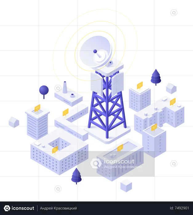 Cell Tower  Illustration