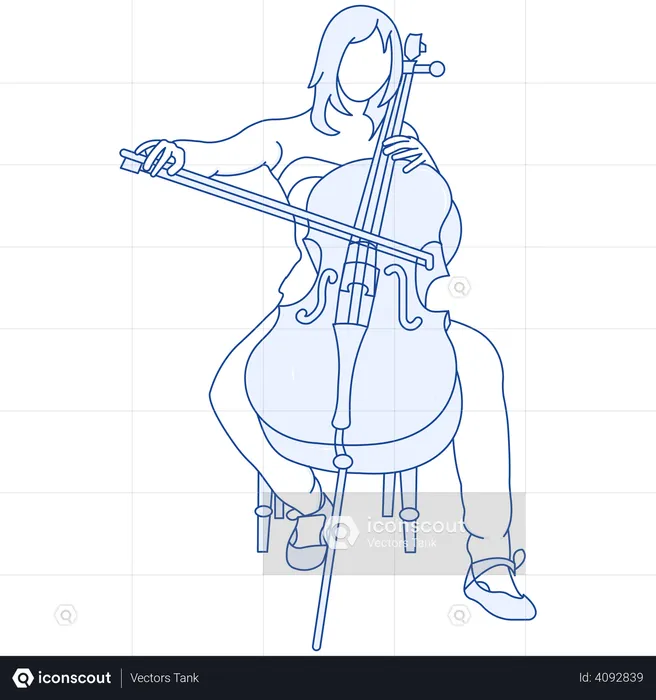 Cellist  Illustration