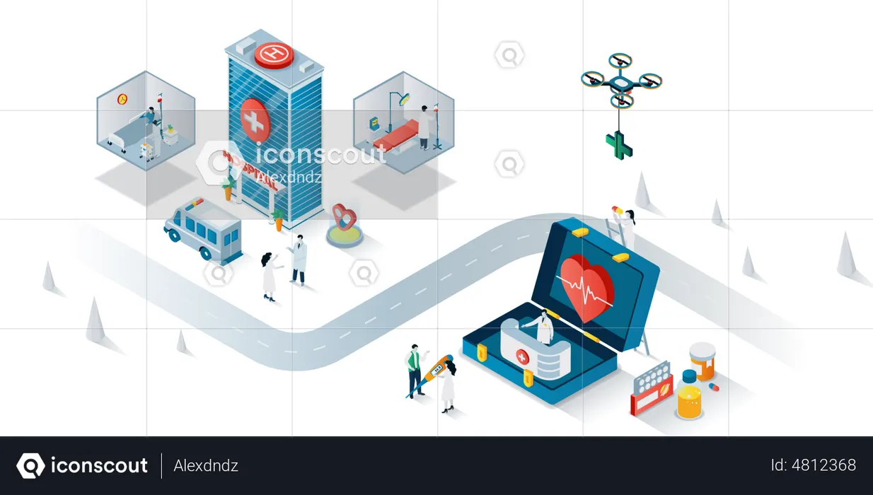 Centre médical  Illustration