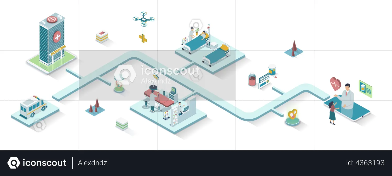 Centro Médico  Ilustración