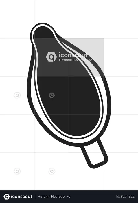 Ceramic sauce pourer  Illustration