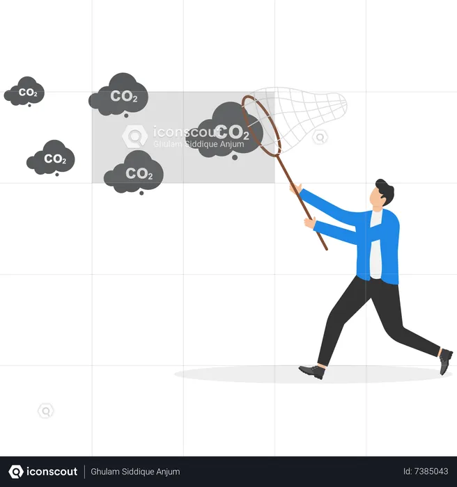 Cero emisiones de carbono  Ilustración