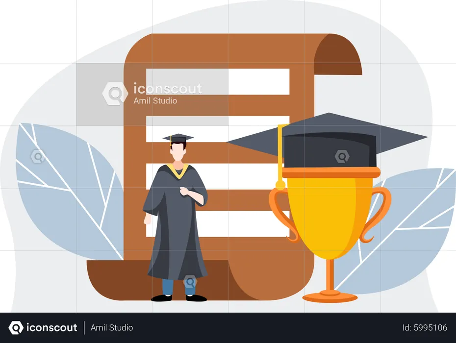 Certificado de graduación  Ilustración