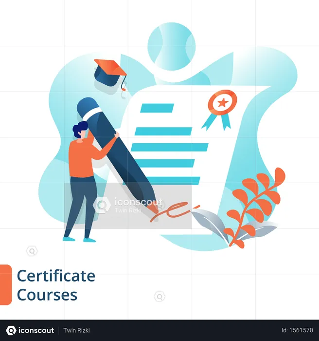 Certificate Courses  Illustration