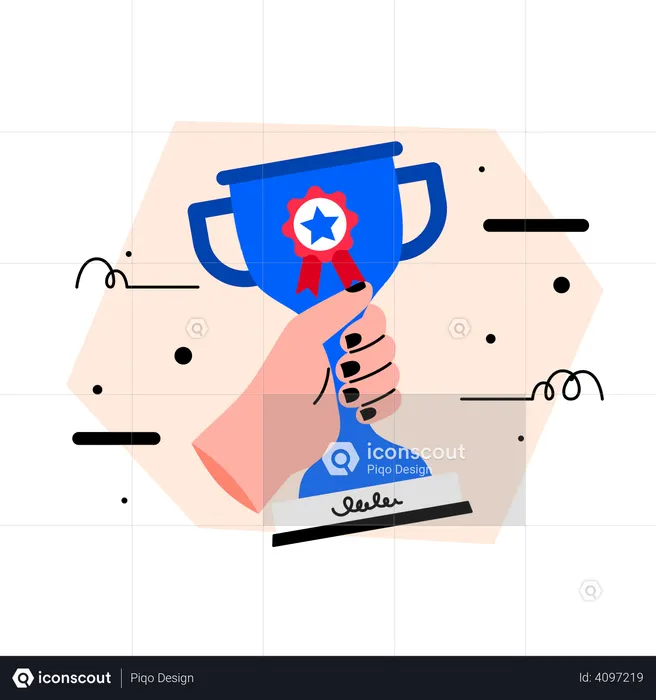 Champion trophy  Illustration