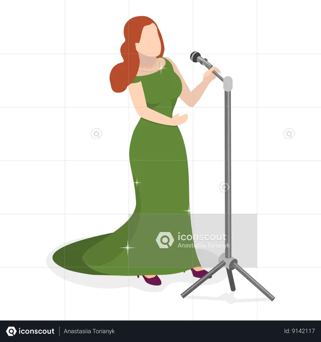 Chanteuse  Illustration