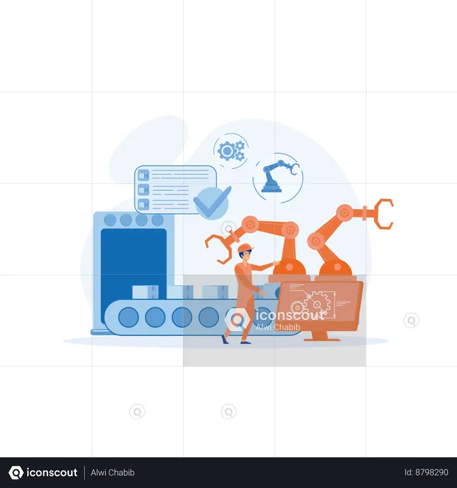 Chantier de construction  Illustration